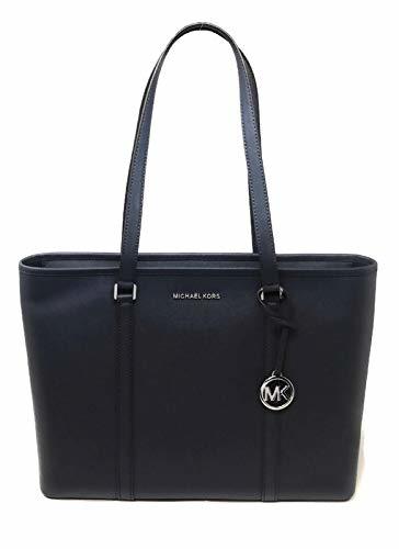 Social MICHAEL Michael Kors Sady Large Multifunction Top Zip Tote Shoulder Bag navy