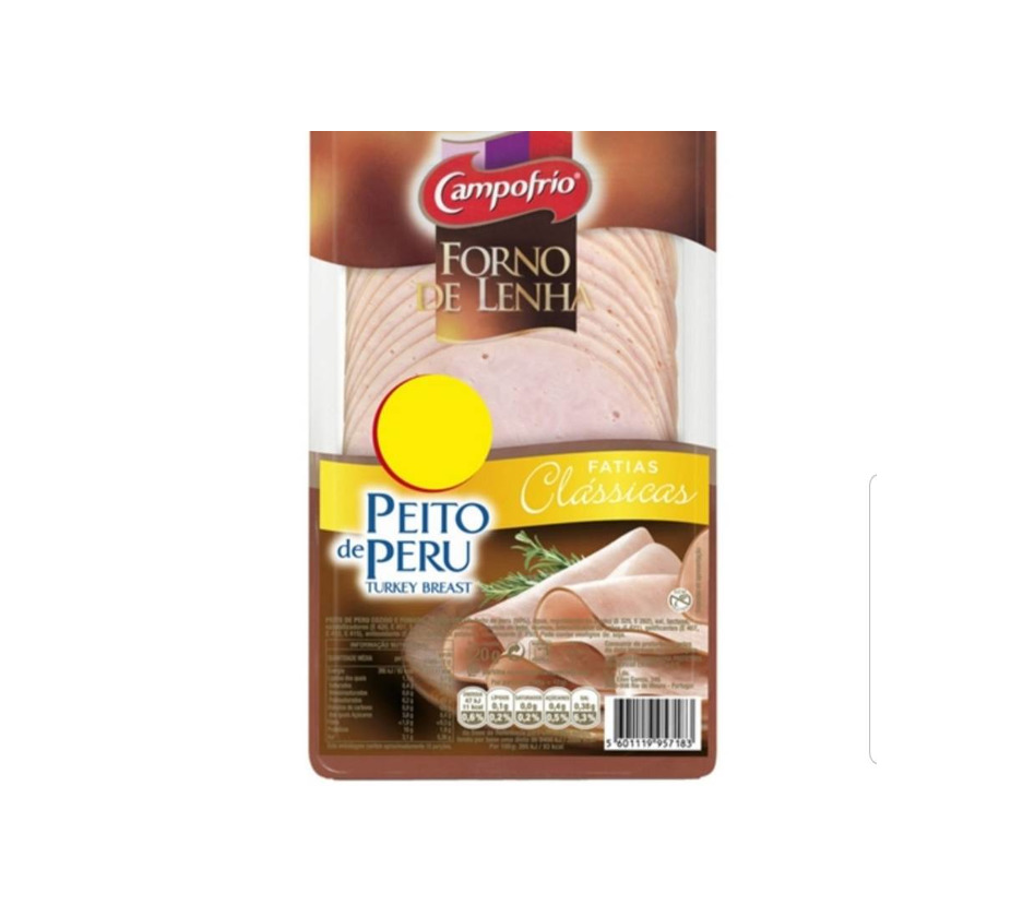 Producto Peito de perú em forno de lenha Campofrio