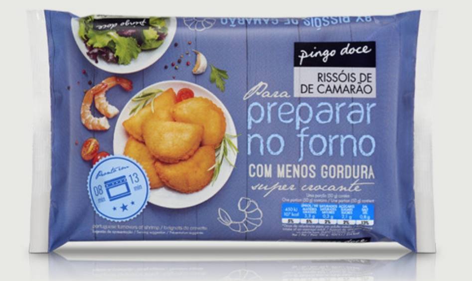 Producto Rissóis de camarão Pingo Doce para forno