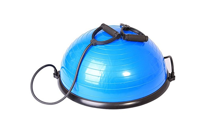 SportPlus SP-GB-001 Semiesfera de Equilibrio con Correas de Resistencia – Balance Trainer