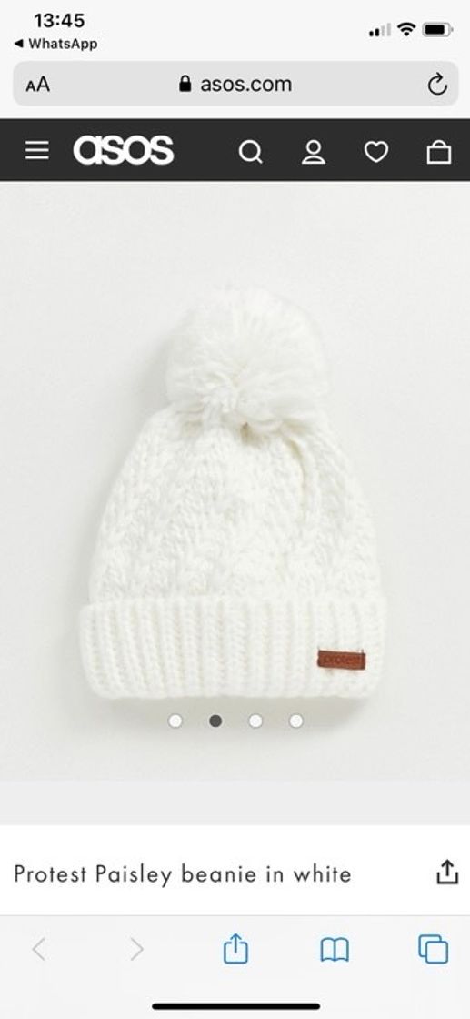 Producto Beanie blanco 