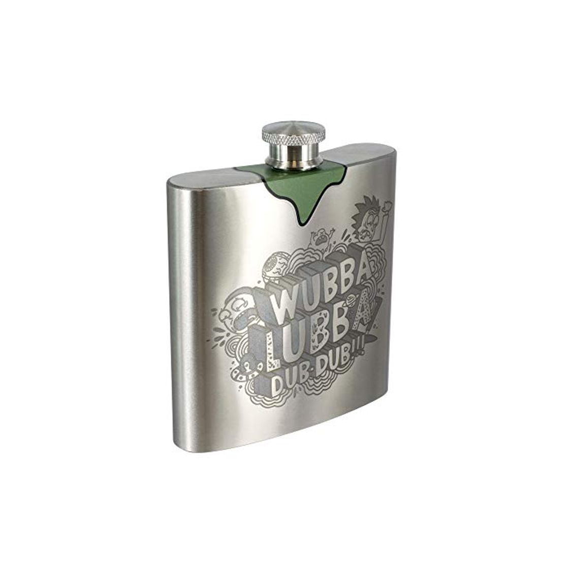 Products Paladone Unisex's Rick & Morty Rick's Wubba Lubba Dub Hipflask