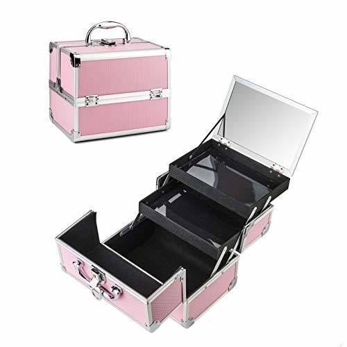Social AMASAVA Maletín para Maquillaje, Estuche de Maquillaje, Estuche de cosméticos, 24 x