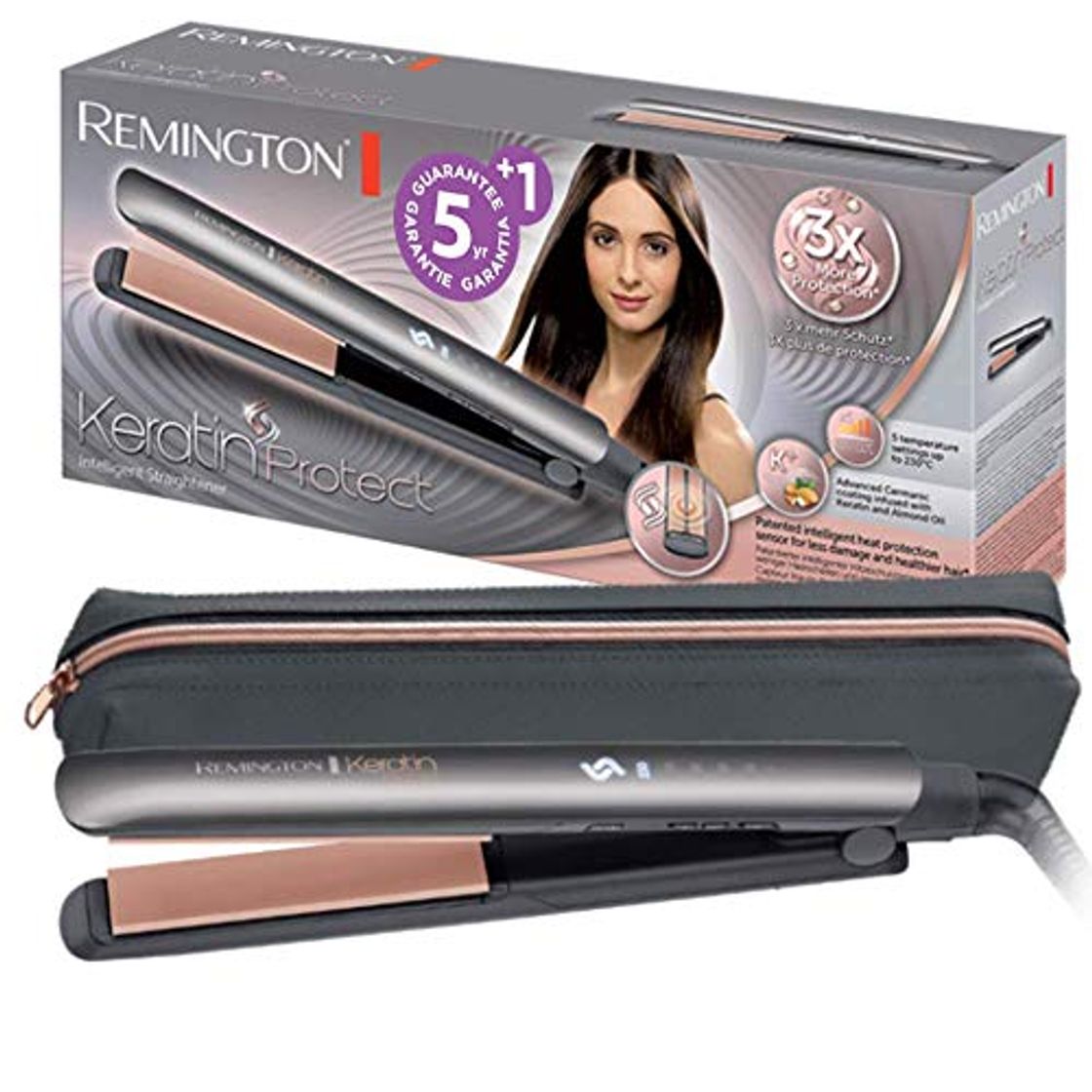 Belleza Remington Keratin Protect S8598 - Plancha de Pelo