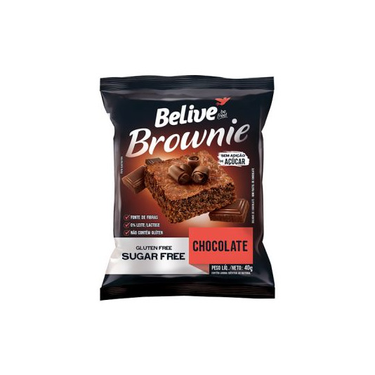 Products Compre Brownie Zero Sem Glúten Chocolate 40g - Belive