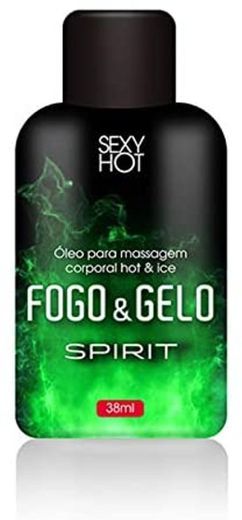 Óleo Beijável para Massagem Fogo & Gelo Bebida Spirit 38ml
