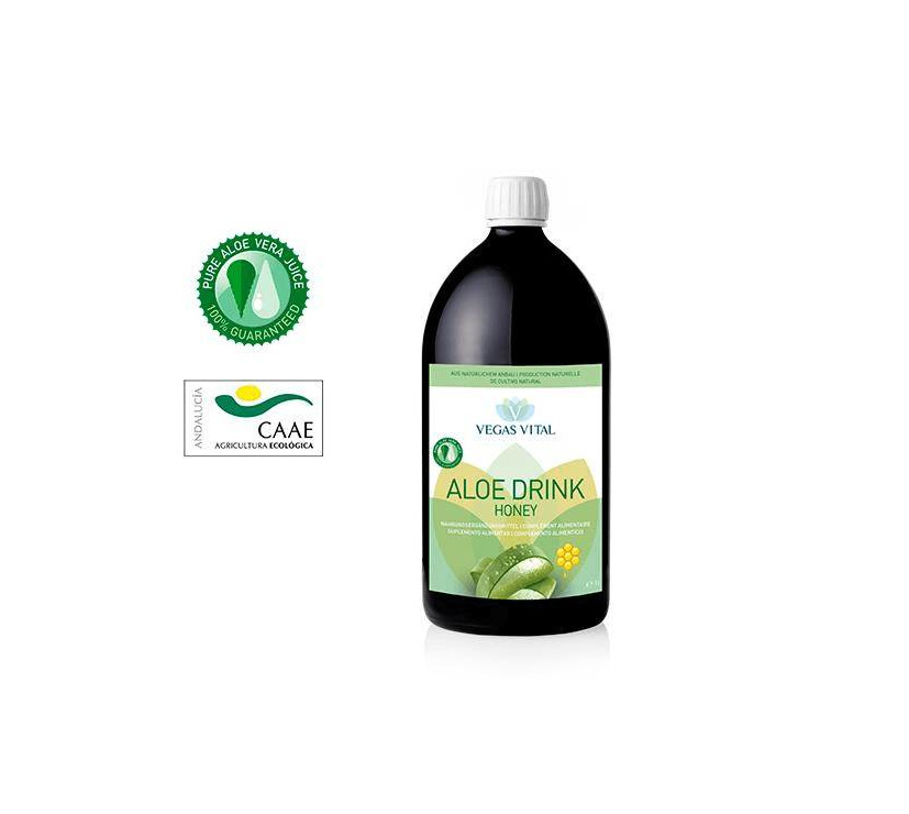 Product Aloe Vera Drink Honey 100% Organic 1 L