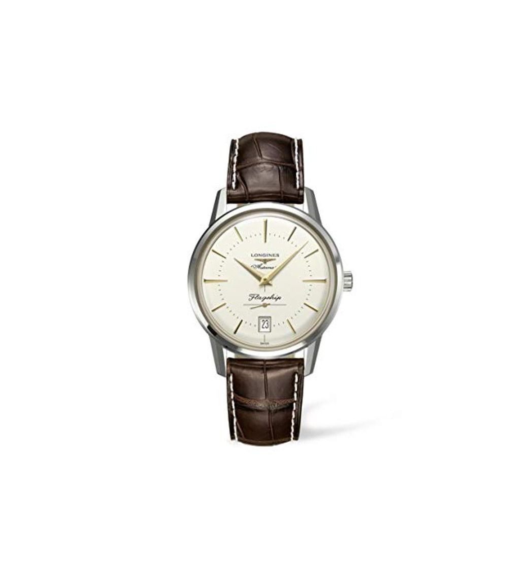 Products Longines Reloj Analógico para Hombre de Cuarzo con Correa en Cuero L47954782