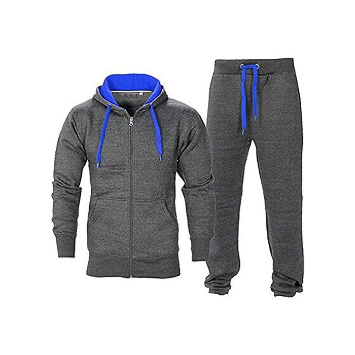 Social Juicy Trendz Hombres Atlético Manga Larga Lana Cierre Completo Gimnasio Chandal Juego