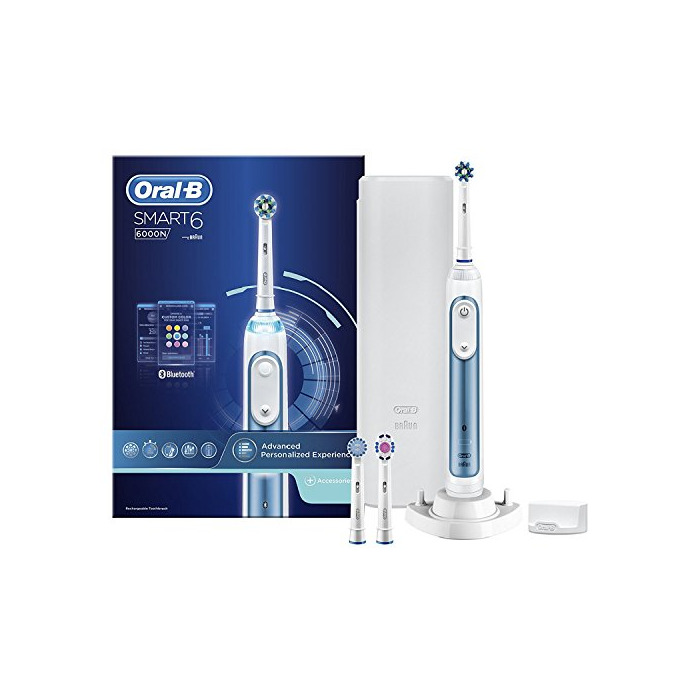 Social Oral-B Smart 6 6000N - Cepillo de Dientes Eléctrico con Tecnología de