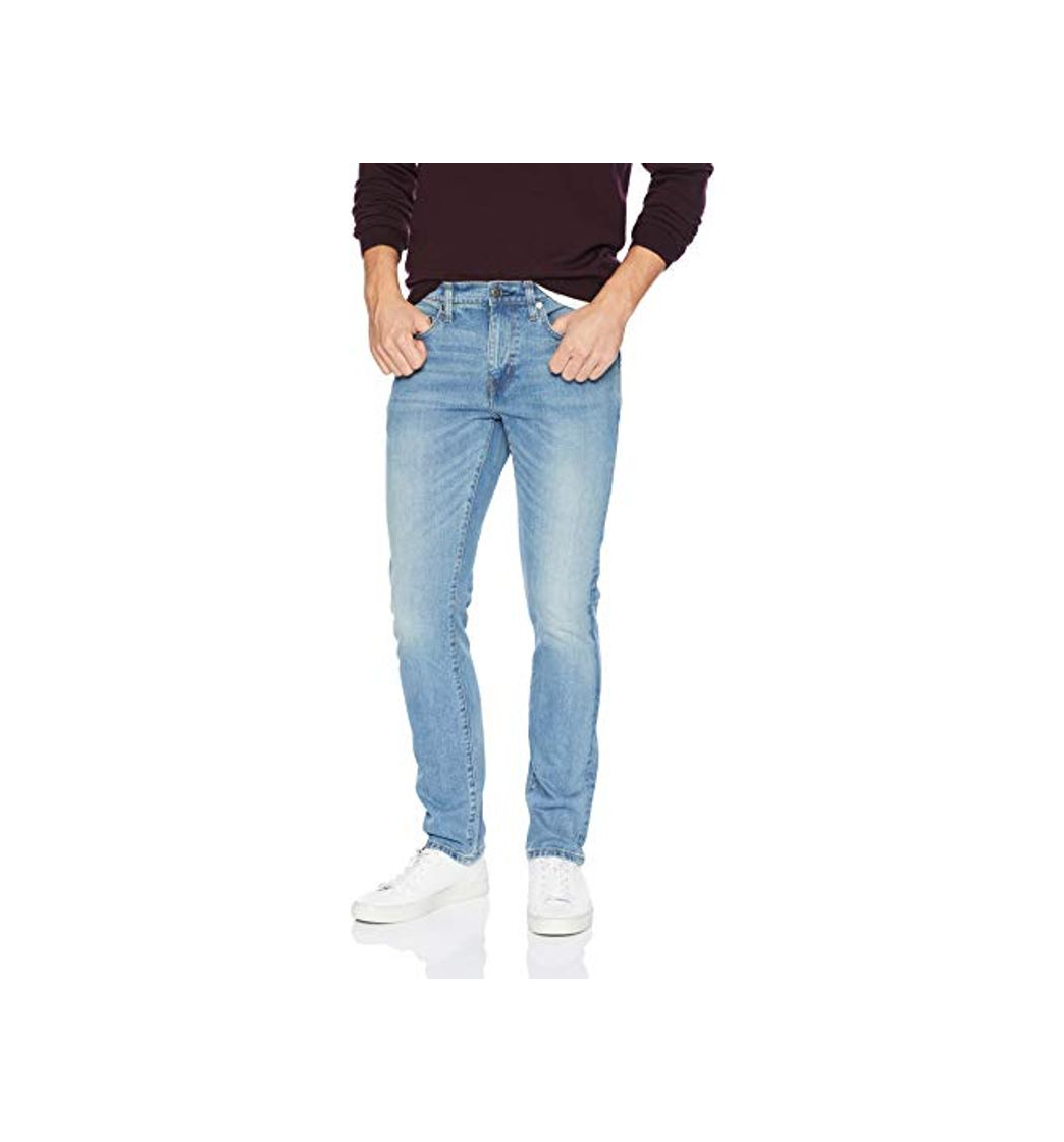 Producto Amazon Essentials - Jean elástico ajustado para hombre, Azul