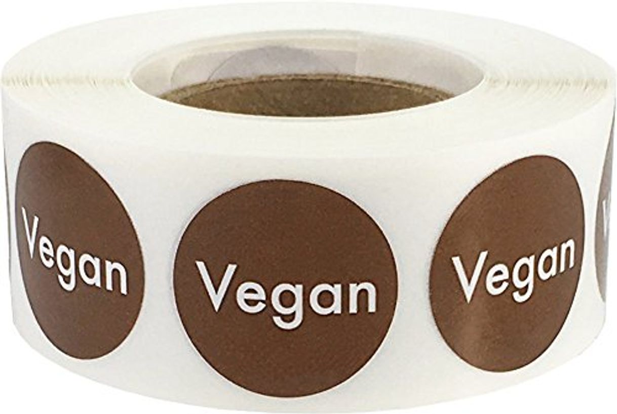 Producto Marrones Vegan Alergia a los Alimentos Estilo de Vida Pegatinas Circulares, 19