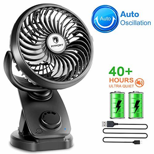 Productos FITFORT Ventilador USB Silencioso - Máx 43 Horas de Trabaja Mini Fan