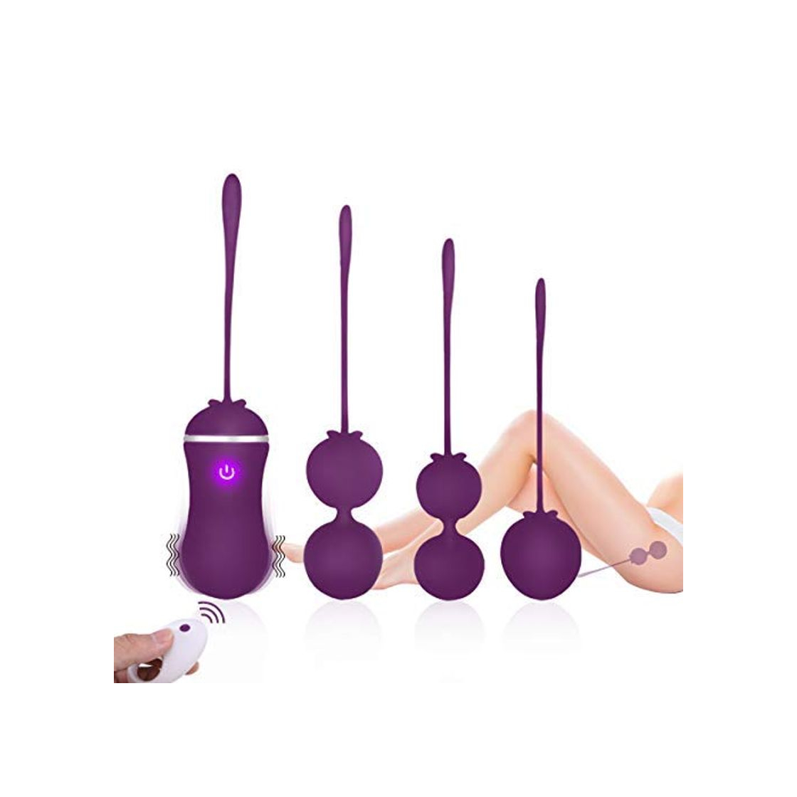 Product Fovel Bolas Chinas Control Remoto 4 Kegel Ball Masajeador Portátil para Mujer