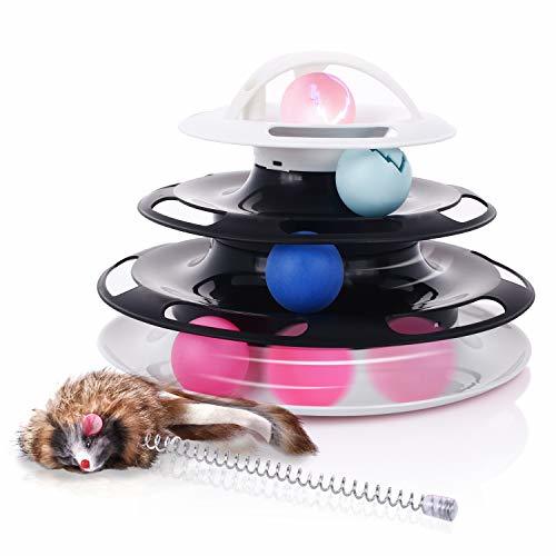 Product Pecute Juguete para Gatos con Diseño de Torre con 4 Pelotas de