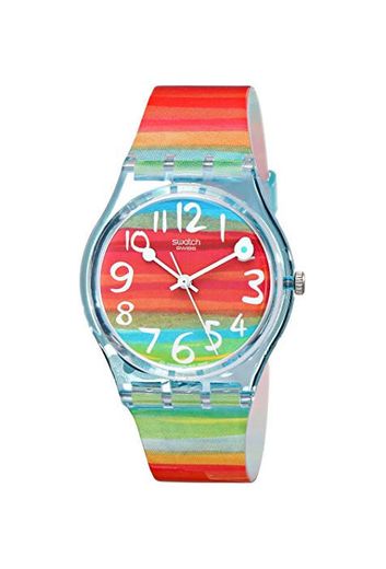 Swatch Reloj Analógico de Cuarzo para Mujer con Correa de Plástico