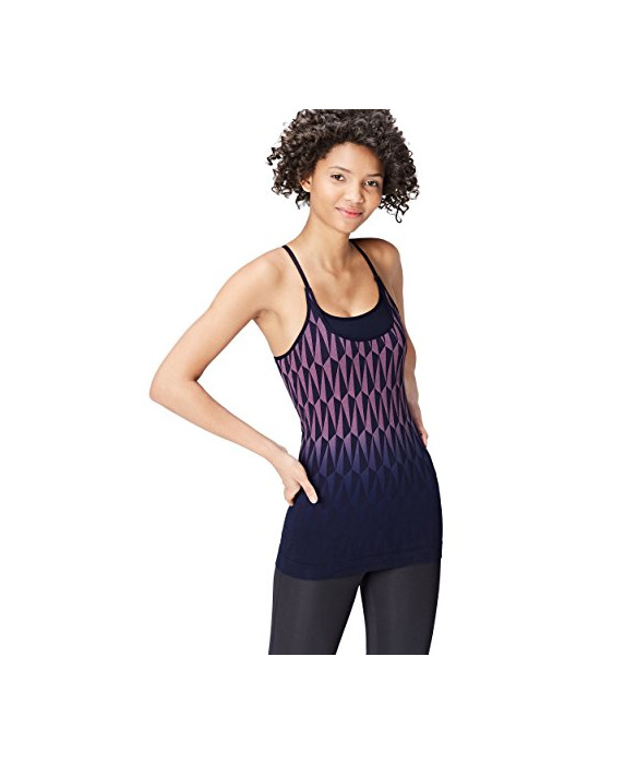 Products Activewear Top Estampado de Deporte con Sujetador Mujer , Azul