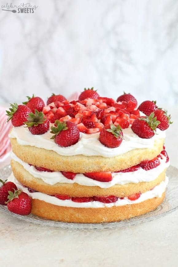 Place Strawberry Cake