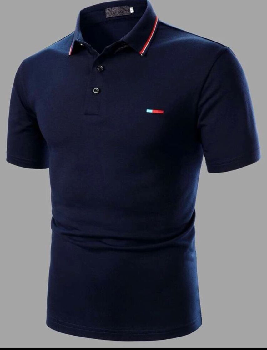 Moda Polo azul marinho confortável 10