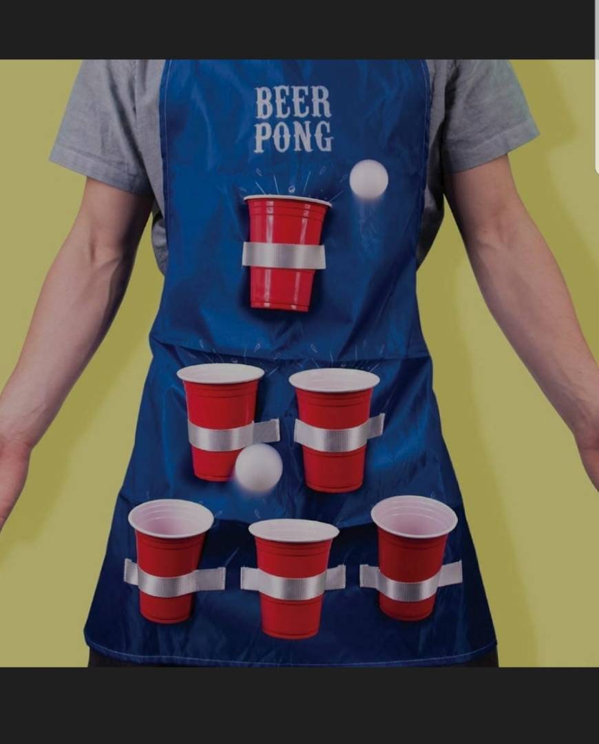 Moda Avental com Beer Pong