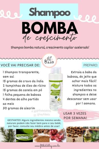 Shampoo bomba de crescimento 