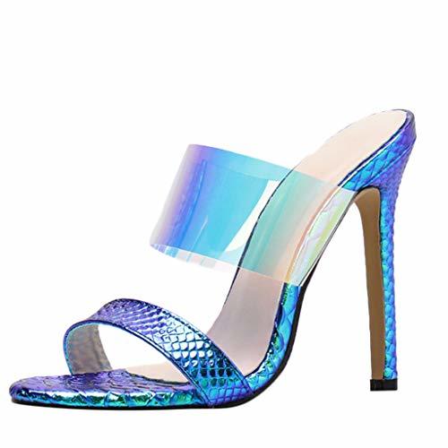 Place Sandalias Transparentes Mujer Tacon Fino Verano 2019 Chanclas Mujer Piscina Moda Zapatillas