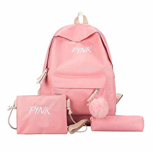 Lugar Perfectme Shoulder-Handbags Juego de 4 bolsas escolares de lona para niñas y