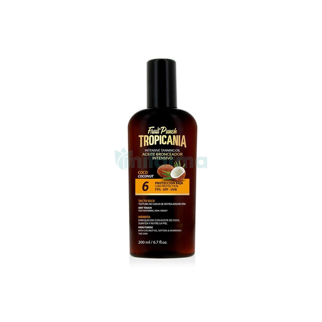 Product Aceite Acelerador del Bronceado Intensivo Coco SPF6 Tropicania