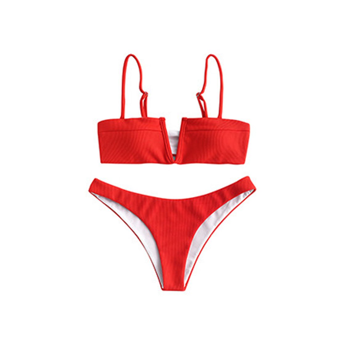 Moda ZAFUL Set De Bikini con Relleno Lazada en Espalda Escote en V