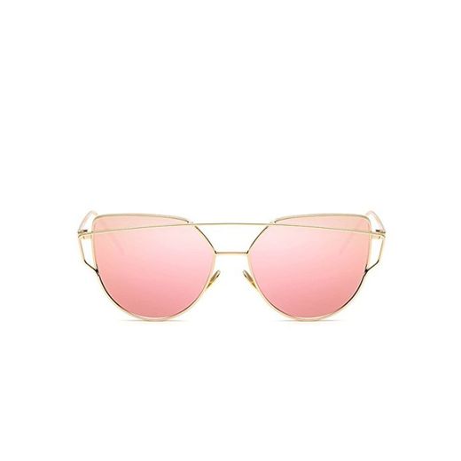 Forepin® Gafas de Sol Mujer y Hombre Polarizadas Moda Marca Metal UV400