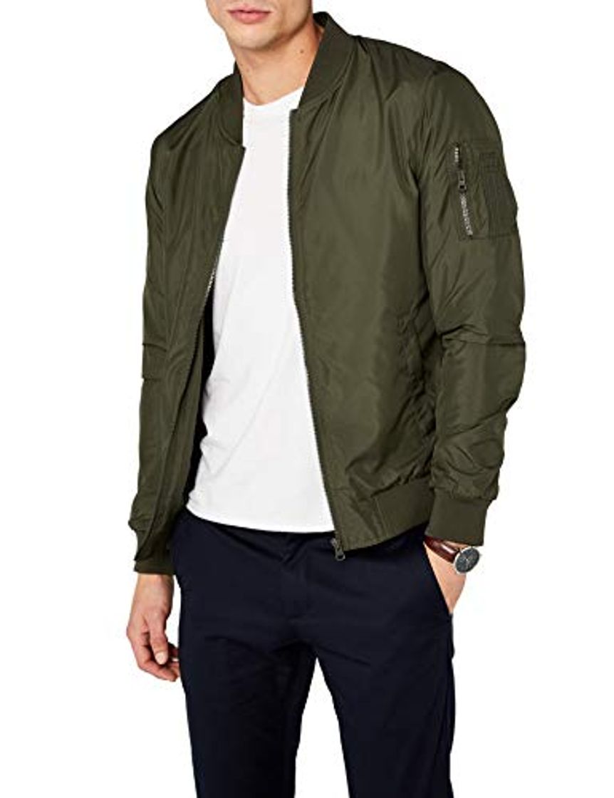 Moda Urban Classics Light Bomber Jacket Chaqueta, Verde