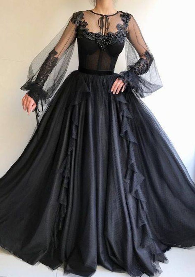 Fashion Vestido lindo preto 