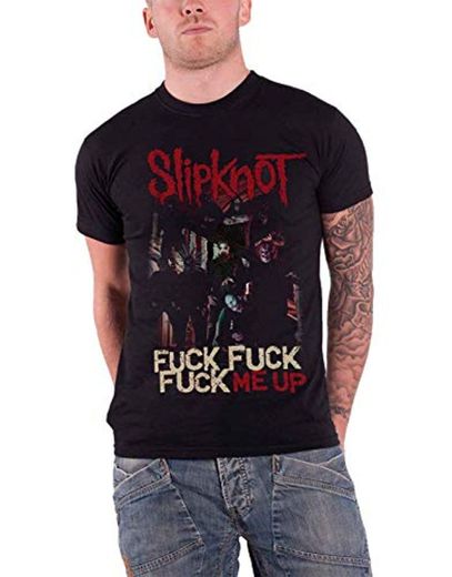Slipknot T Shirt F*ck Me Up Band Logo Oficial de los hombres nuevo negro