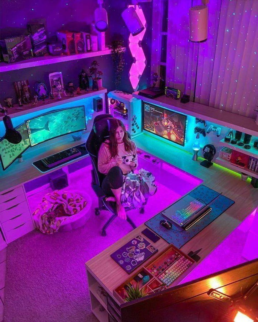 Moda Decoração de quarto gamer 