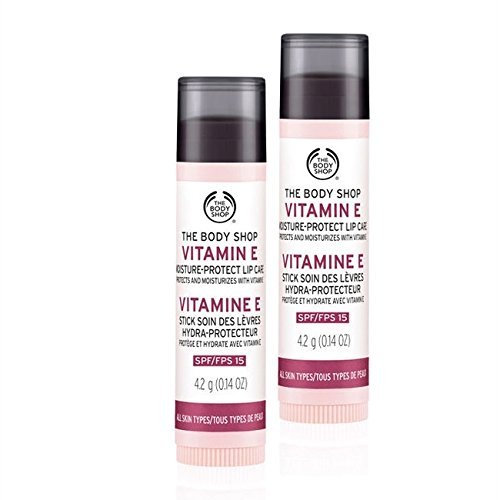 Beleza El cuerpo Shop vitamina E - Bálsamo labial con SPF15 4.2 g - Pack de 2
