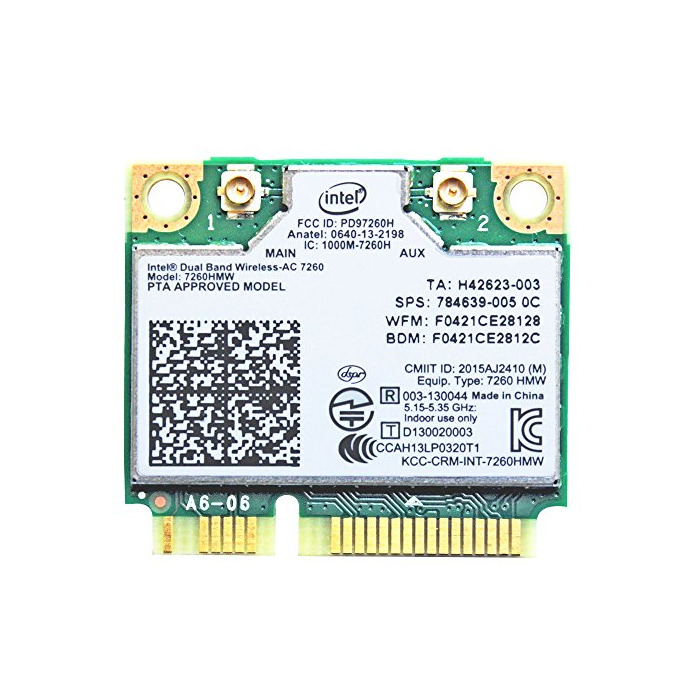 i10Gb Intel Dual Band Wireless-AC 7260 2x2 AC