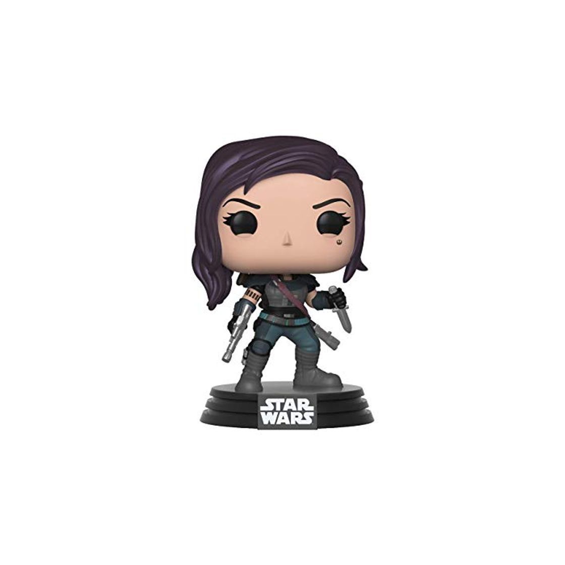 Social Funko Pop Bobble Vinyle: Star Wars The Mandalorian-Cara Dune Figura Coleccionable, Multicolor
