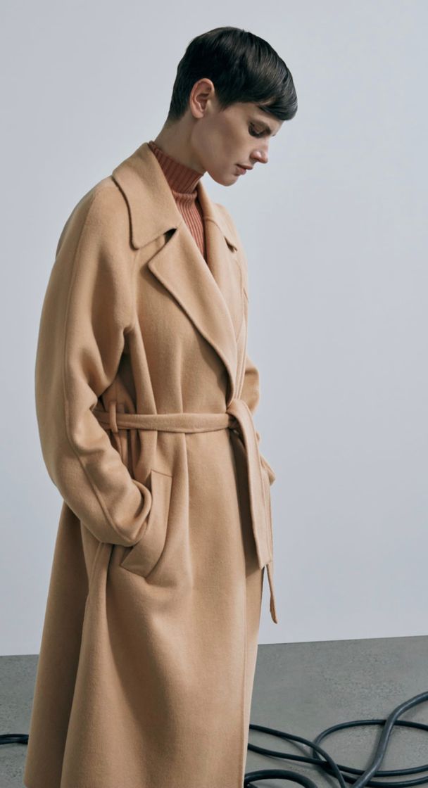 Fashion BELTED WOOL BLEND COAT SPECIAL EDITION