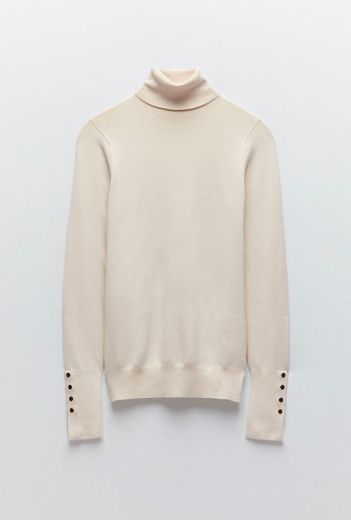 HIGH NECK KNIT SWEATER 