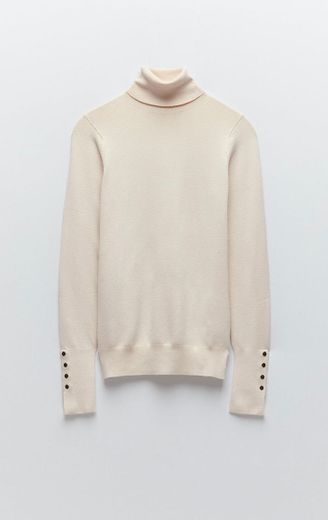 HIGH NECK KNIT SWEATER 