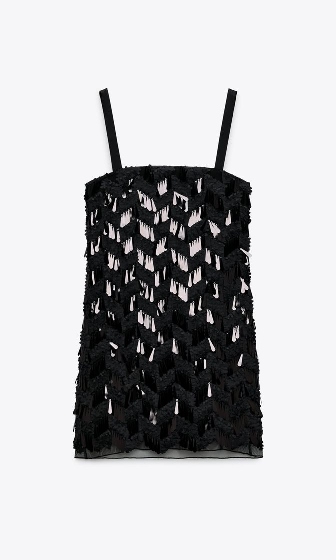 Fashion SEQUIN MINI DRESS - Black