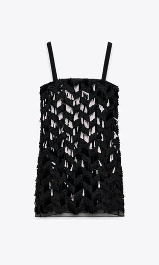 SEQUIN MINI DRESS - Black