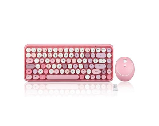 Mini Pink Wireless Keyboard 