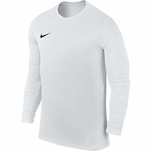 Nike LS Park Vi JSY Camiseta de Manga Larga, Hombre, Blanco