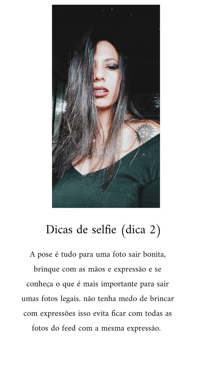 Moda Dicas de selfie (n.2)