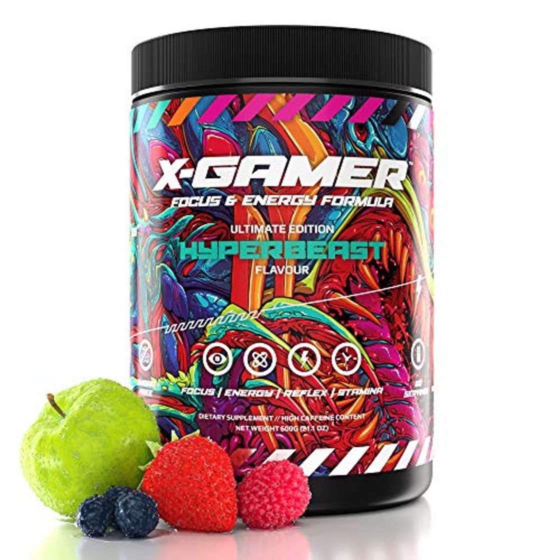 Social X-Gamer X-Tubz - Gaming Booster Pulver - Shake It Yourself - 600g