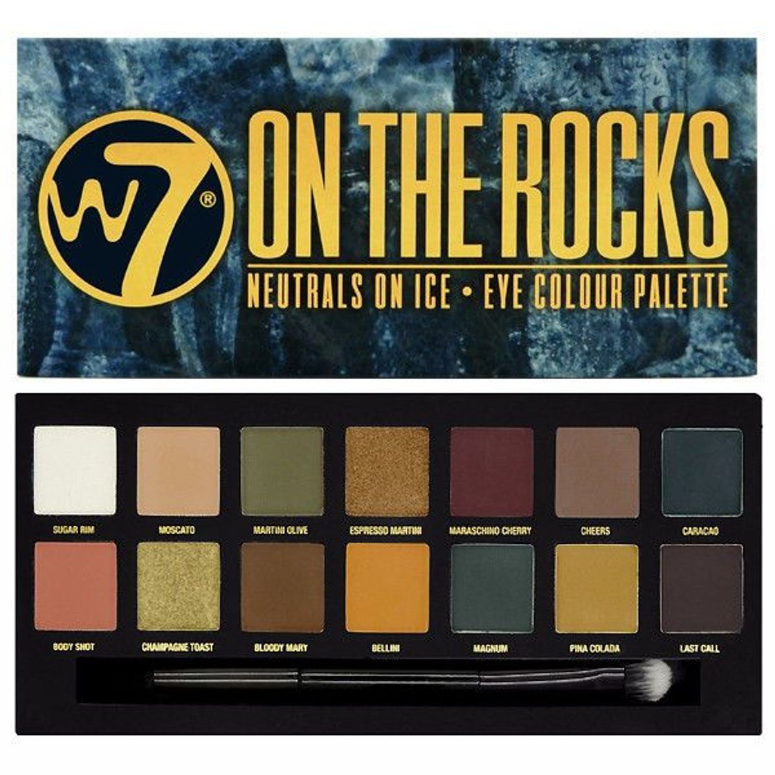 Beauty W7 En Las Rocas Naturals sobre hielo ojos paleta de colores