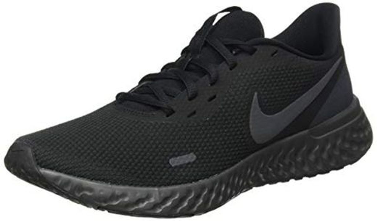 Social Nike Revolution 5, Zapatillas de Atletismo para Hombre, Negro/Antracita