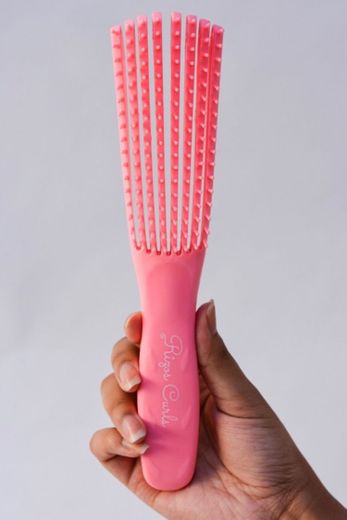 Rizos Curls Pink Detangling Flexi Brush for Curly ... - Amazon.com