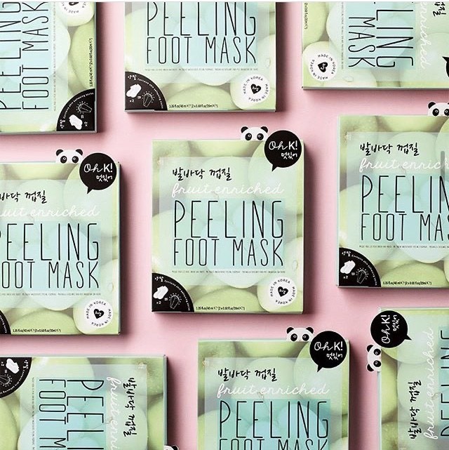 Social Oh K! Mascarilla Exfoliante para Pies Enriquecida con Frutas